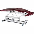 Fabrication Enterprises Electric Hi-Low Treatment Table with Casters, 5-Section, 76"L x 27"W x 18" - 37"H 15-1533